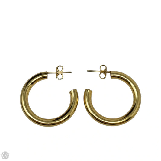 1” Gold Tone Hoop Earrings