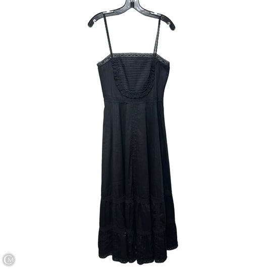 Lace Trim Dress Casual Midi By Spin Doctor In Black, Size: S