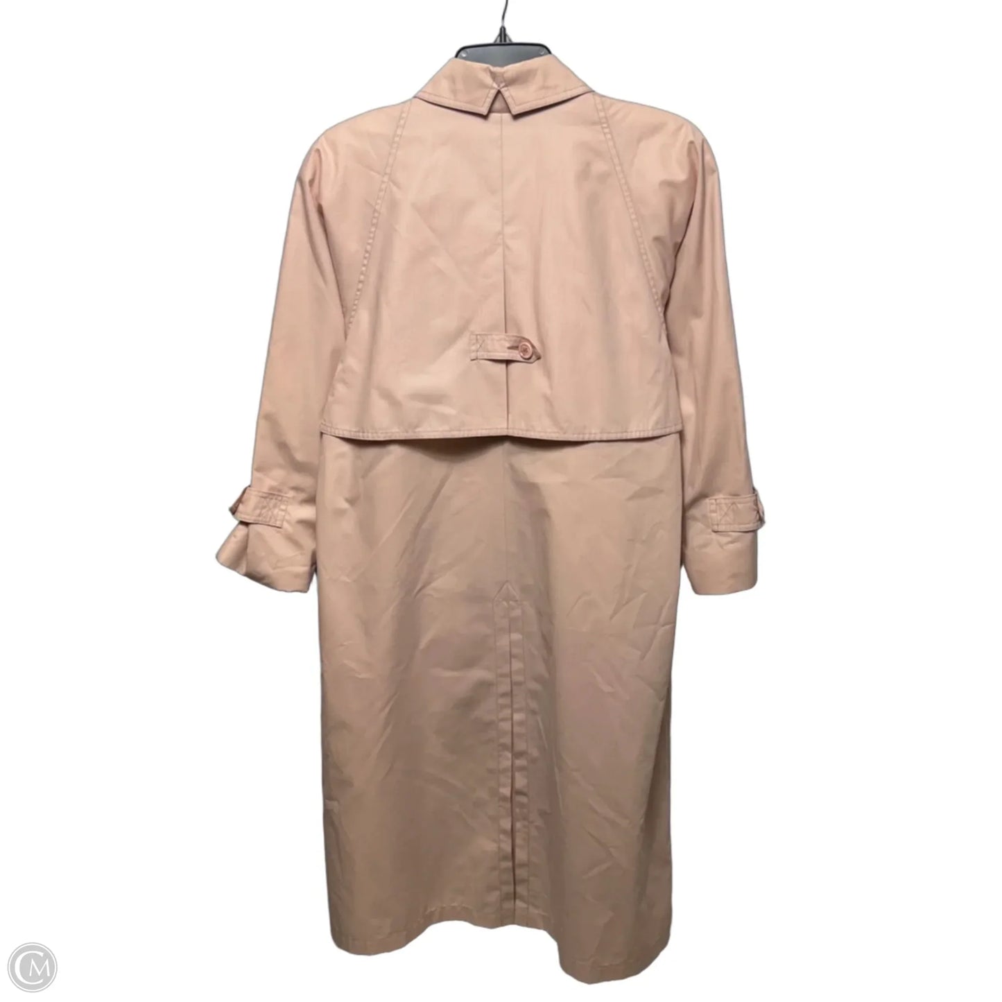 Single Breasted Trench Coat By London Fog In Pink, Size: 6 PETITE