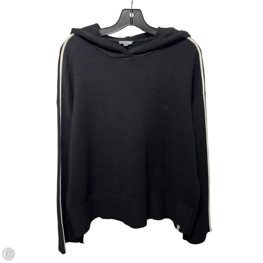 Hooded Sweater By Talbots In Black, Size: M