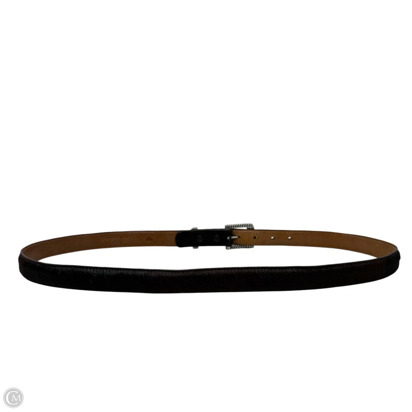 Beyond Classic Sterling Silver Buckle Set & Calf Hair Belt Strap By Pat Areias, Size: X-Large (42)