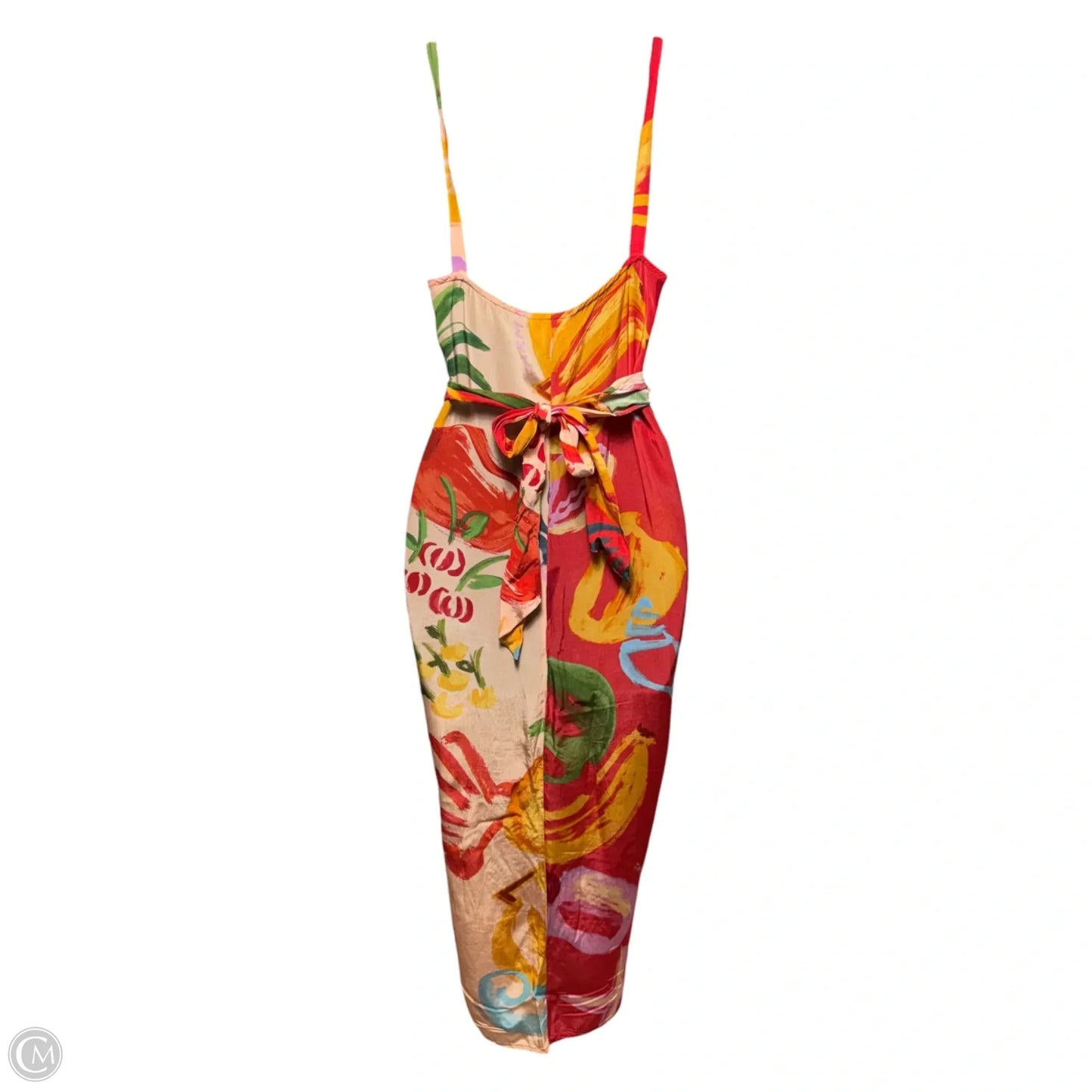 Mixed Fruits Cover-Up Dress Casual Midi By Farm Rio In Tropical Print, Size: L