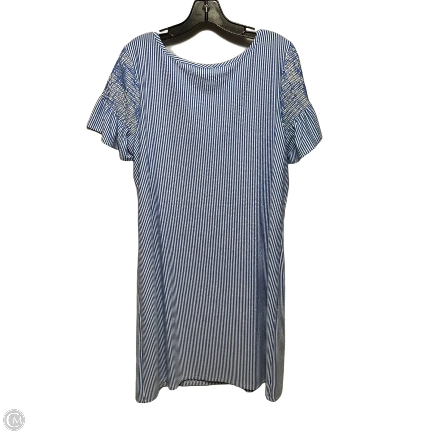 Dress Casual Midi By Talbots In Striped Pattern, Size: Xl