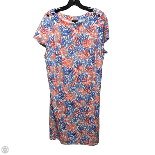 Dress Casual Midi By Talbots In Tropical Print, Size: 1X
