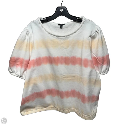 Top Short Sleeve By Talbots In Tie Dye Print, Size: Xl