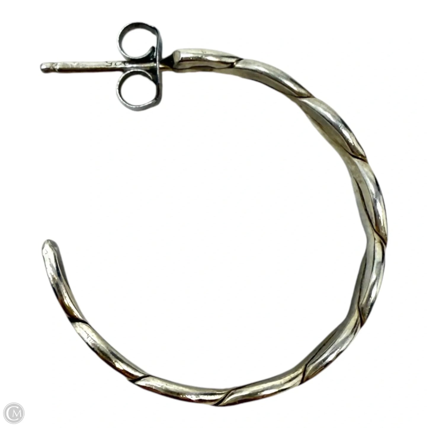 Twisted Sterling Silver Hoop Earrings