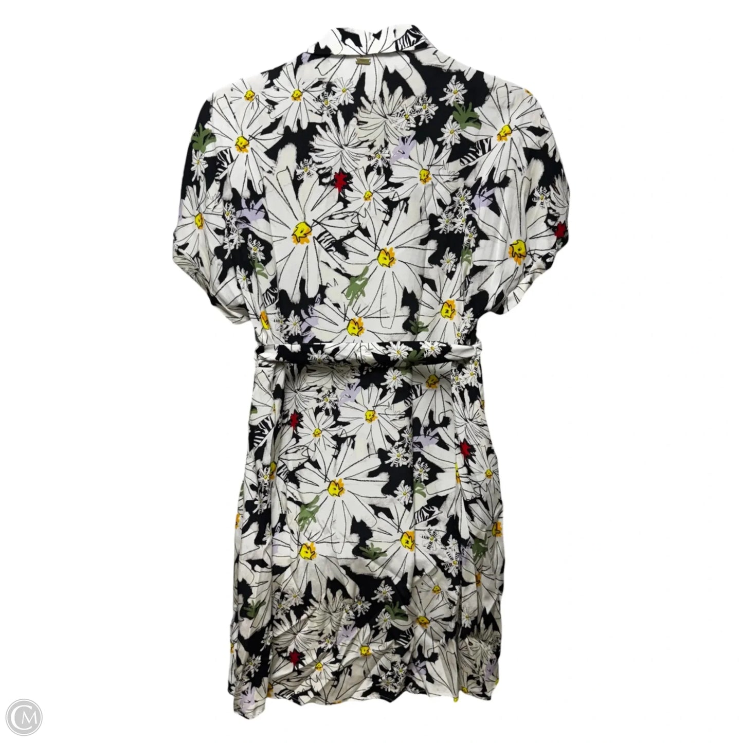 Mini Shirt Dress By Pom Amsterdam In Floral Print, Size: 12