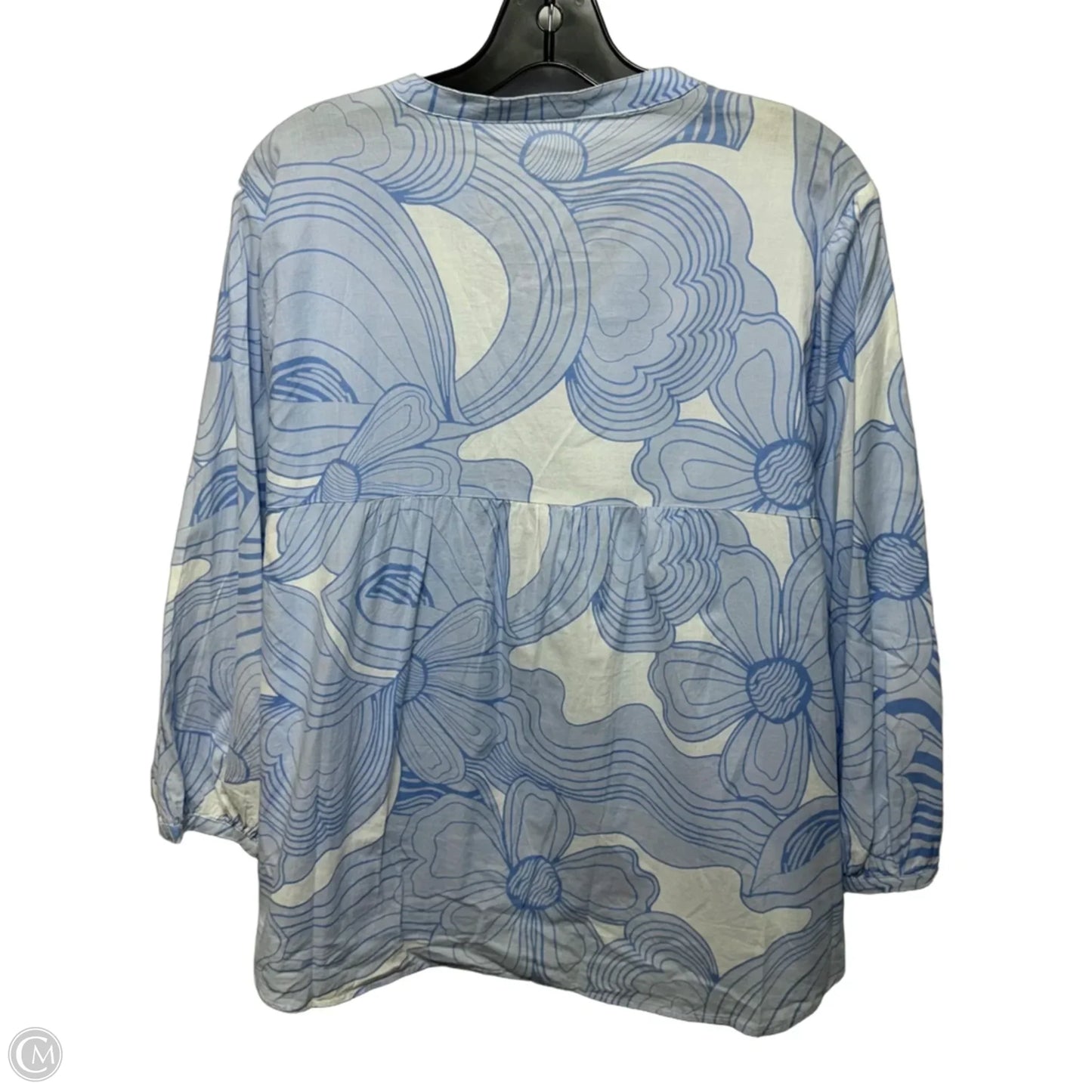 Top Long Sleeve By Opus In Blue, Size: M/L, German 40