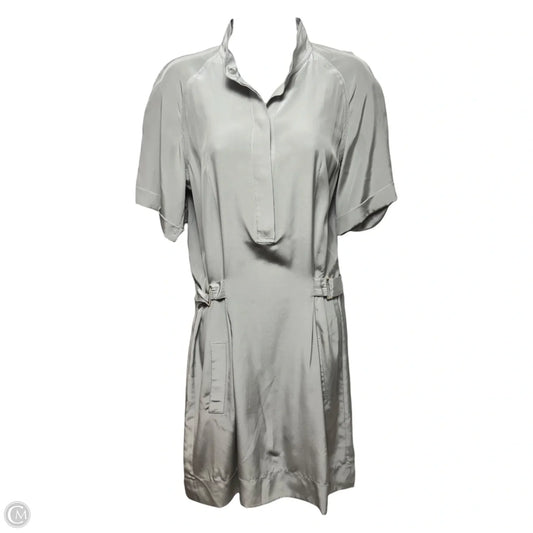 Silk Utility Dress Designer By Diane Von Furstenberg In Grey, Size: 6