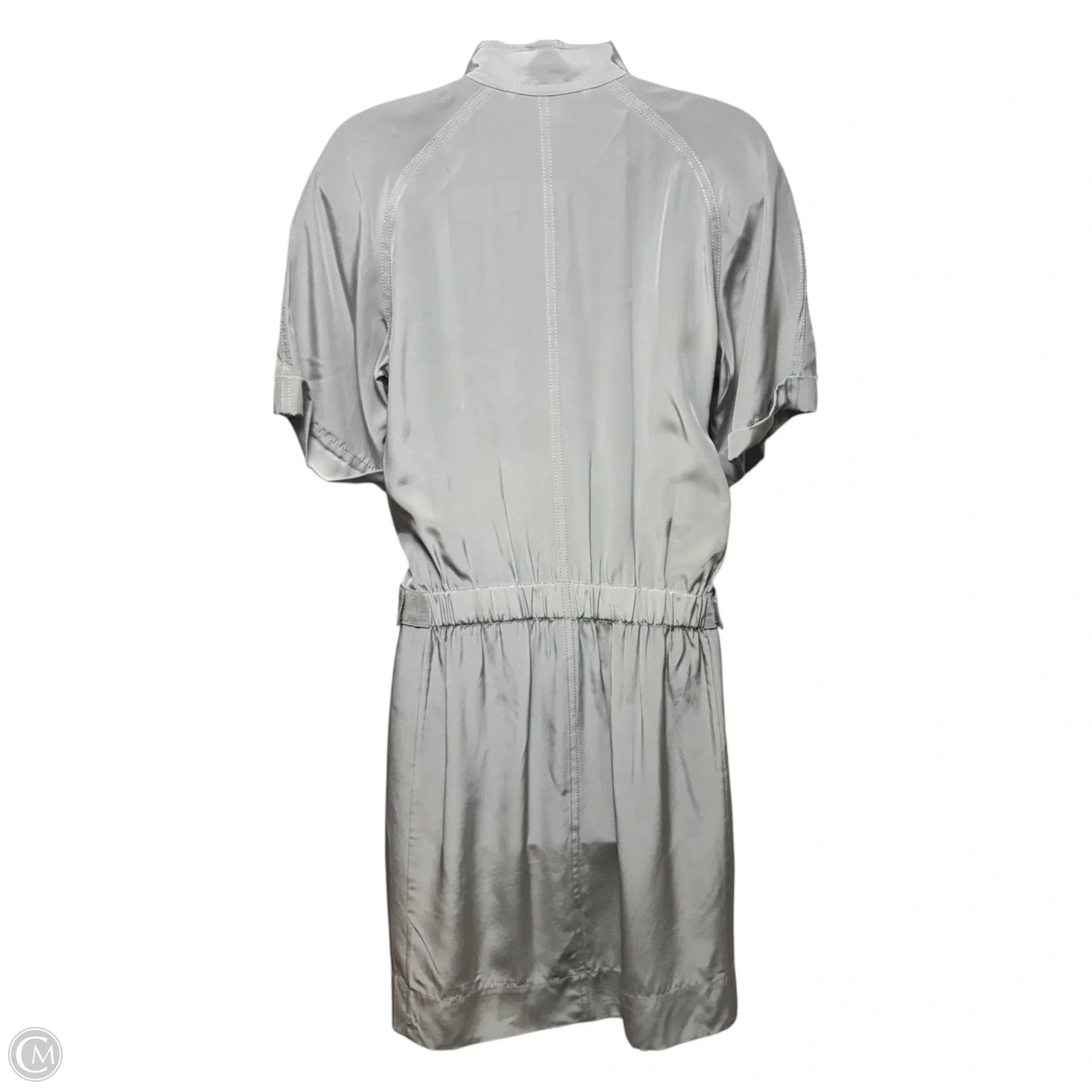 Silk Utility Dress Designer By Diane Von Furstenberg In Grey, Size: 6