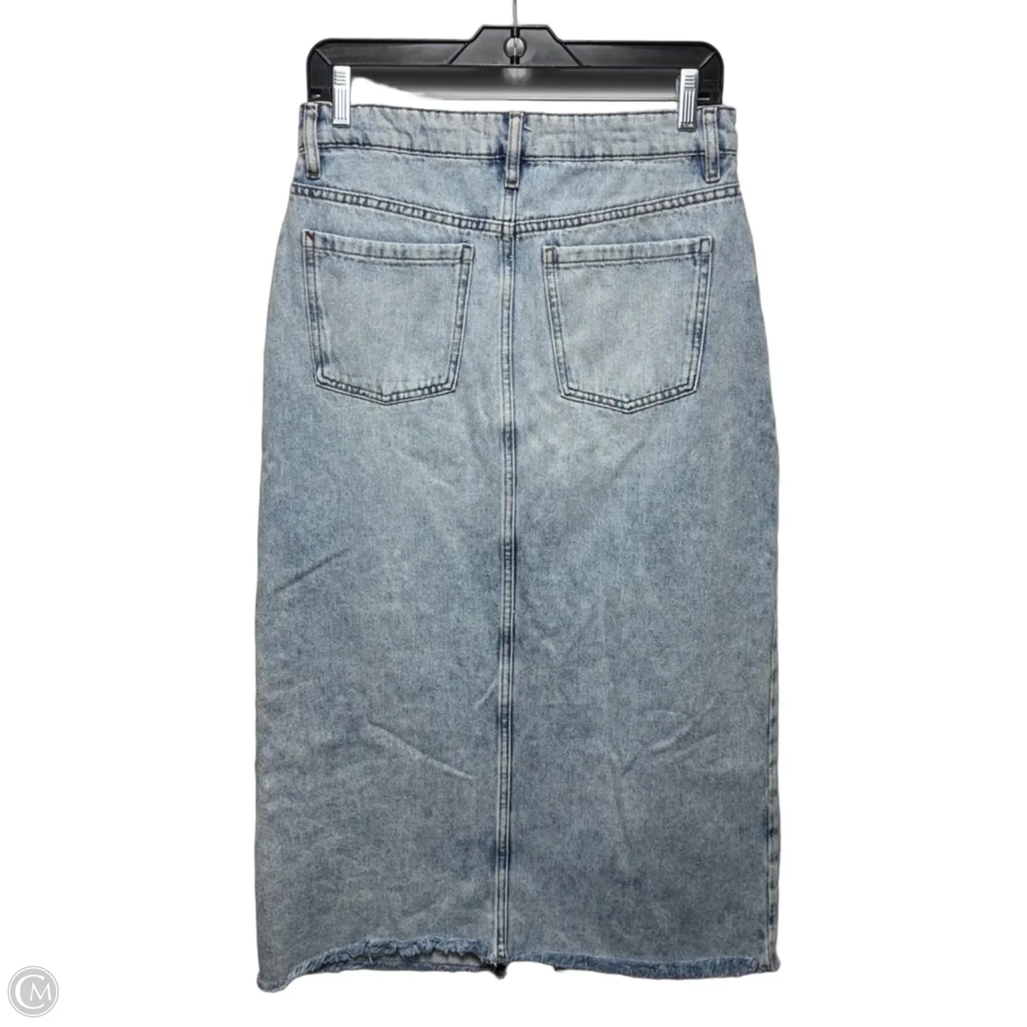 Front Slit Skirt Maxi By Marine Layer In Blue Denim, Size: 8