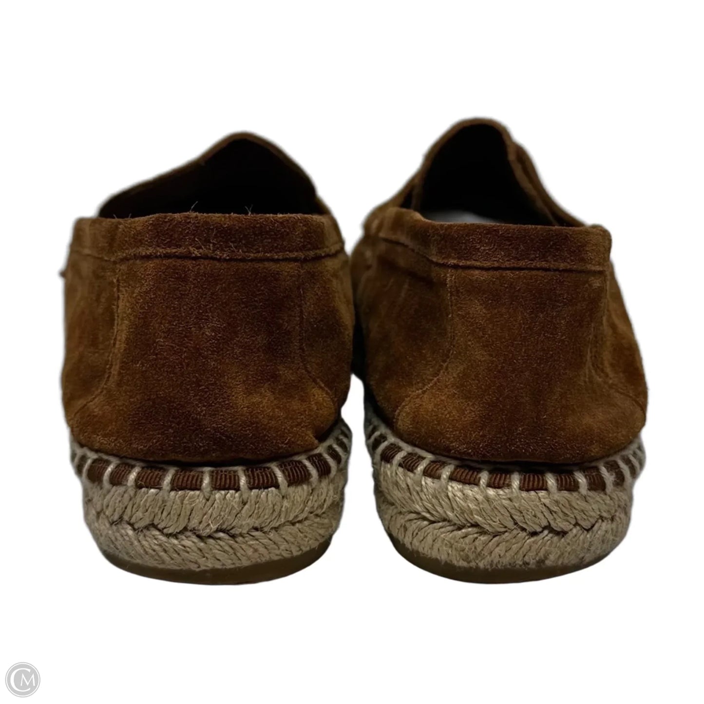 Suede Espadrille Shoes Flats By Vince In Brown, Size: 8