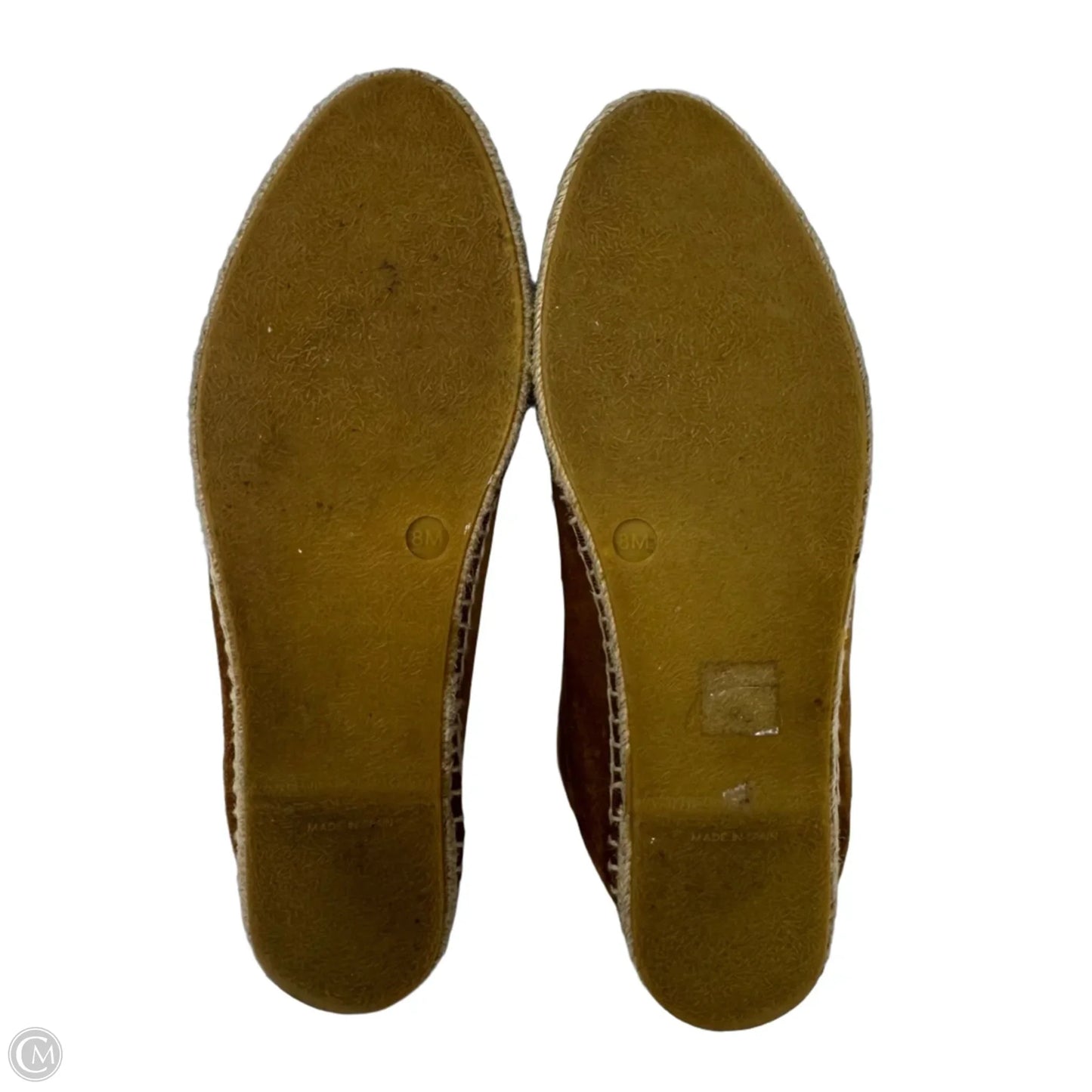 Suede Espadrille Shoes Flats By Vince In Brown, Size: 8