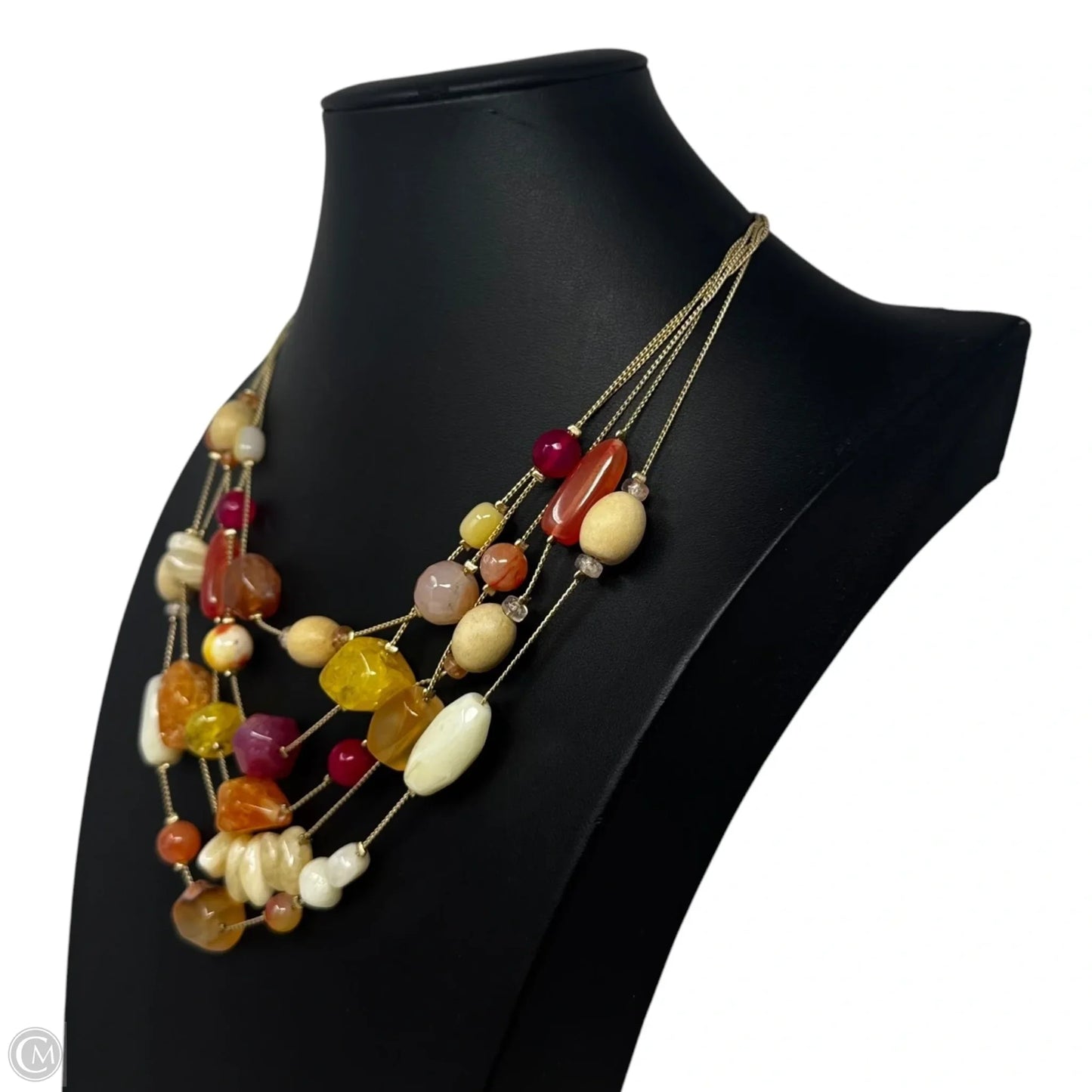 Multi-Stone Layered Necklace By Chicos