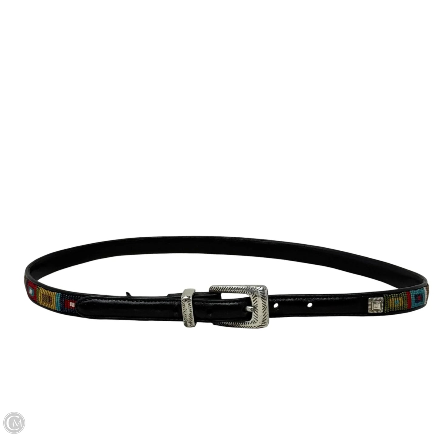 Southwestern Beadwork Leather Belt By Brighton, Size: Large