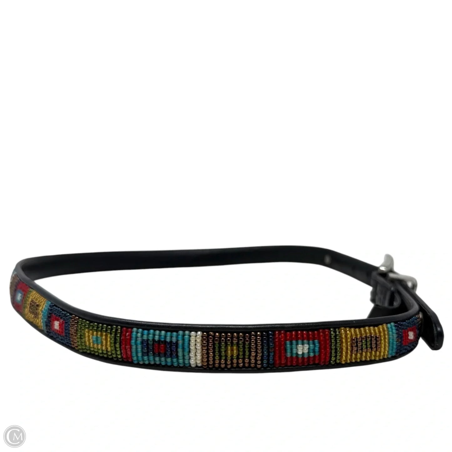 Southwestern Beadwork Leather Belt By Brighton, Size: Large