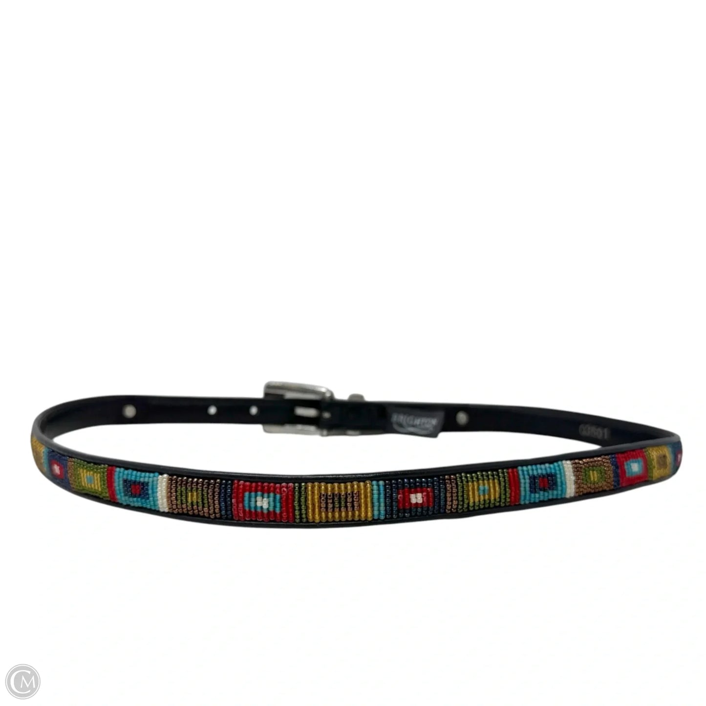 Southwestern Beadwork Leather Belt By Brighton, Size: Large