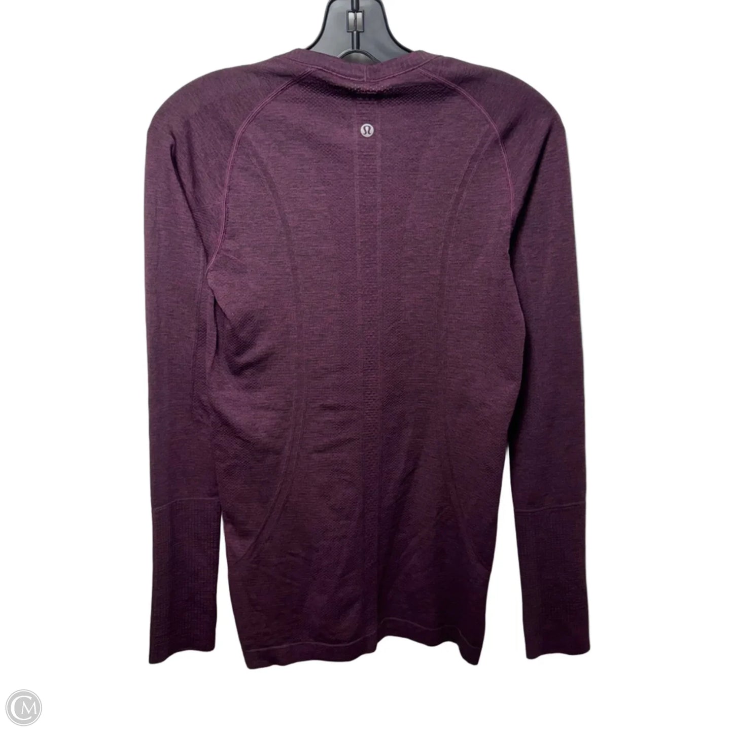 Athletic Top Long Sleeve Crewneck By Lululemon In Maroon, Size: 6