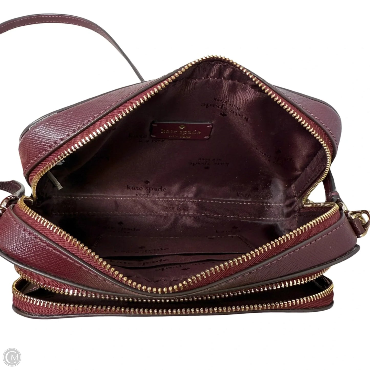 Staci Dual Zip Around Crossbody Designer By Kate Spade, Size: Small