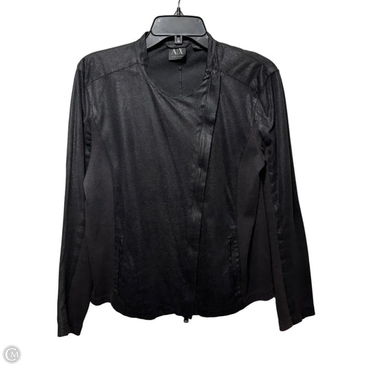 Jacket Moto By Armani Exchange In Black, Size: Xl
