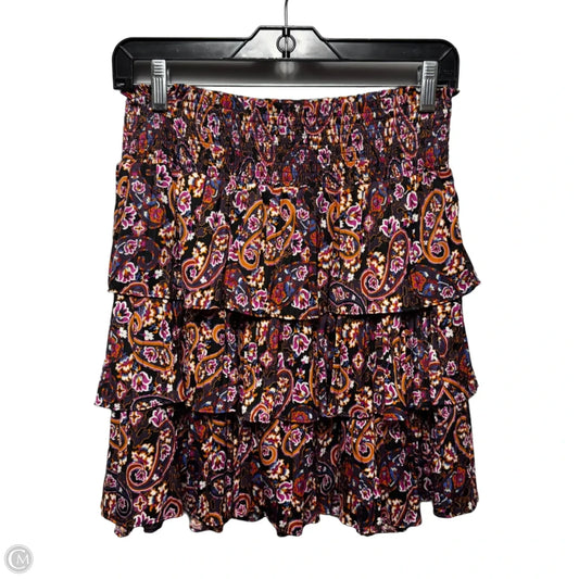 Skirt Mini & Short By Anthropologie In Paisley Print, Size: M