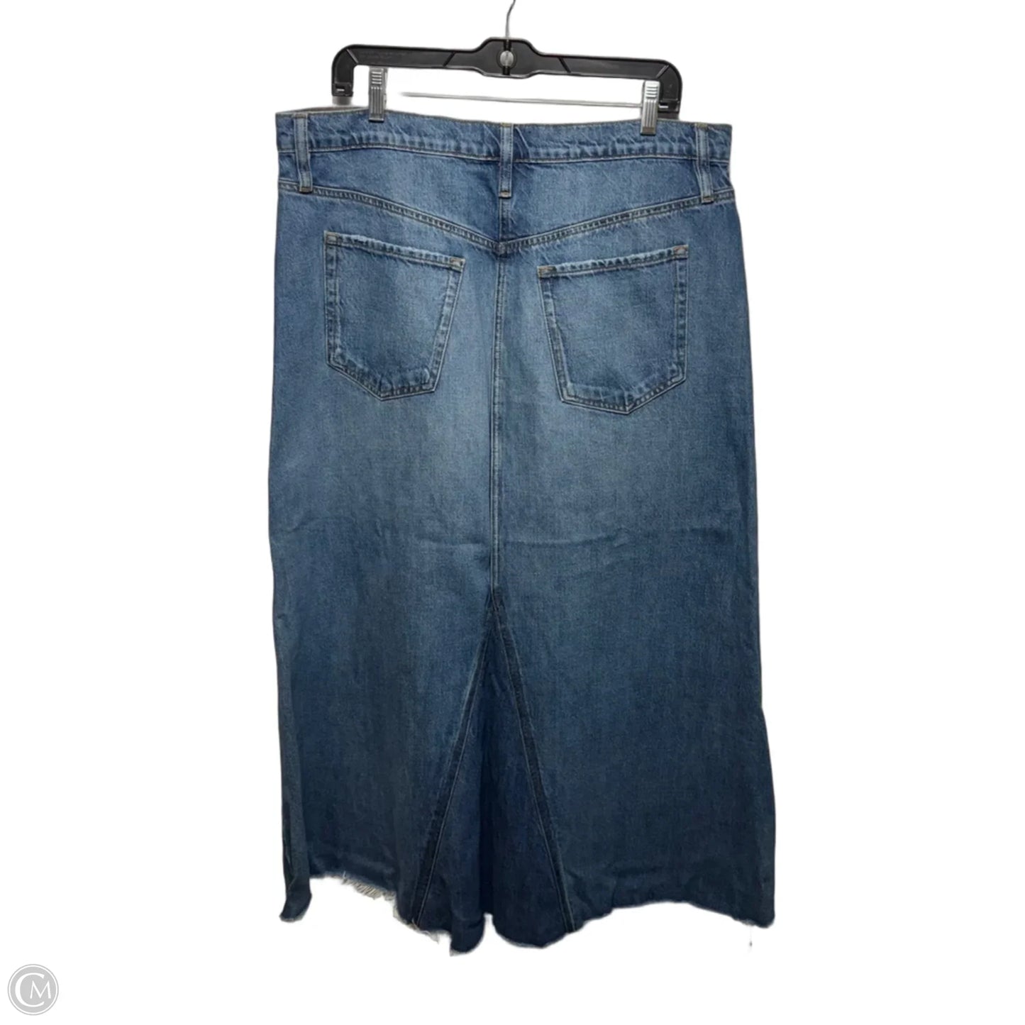 Skirt Maxi By Frame In Blue Denim, Size: 14/32
