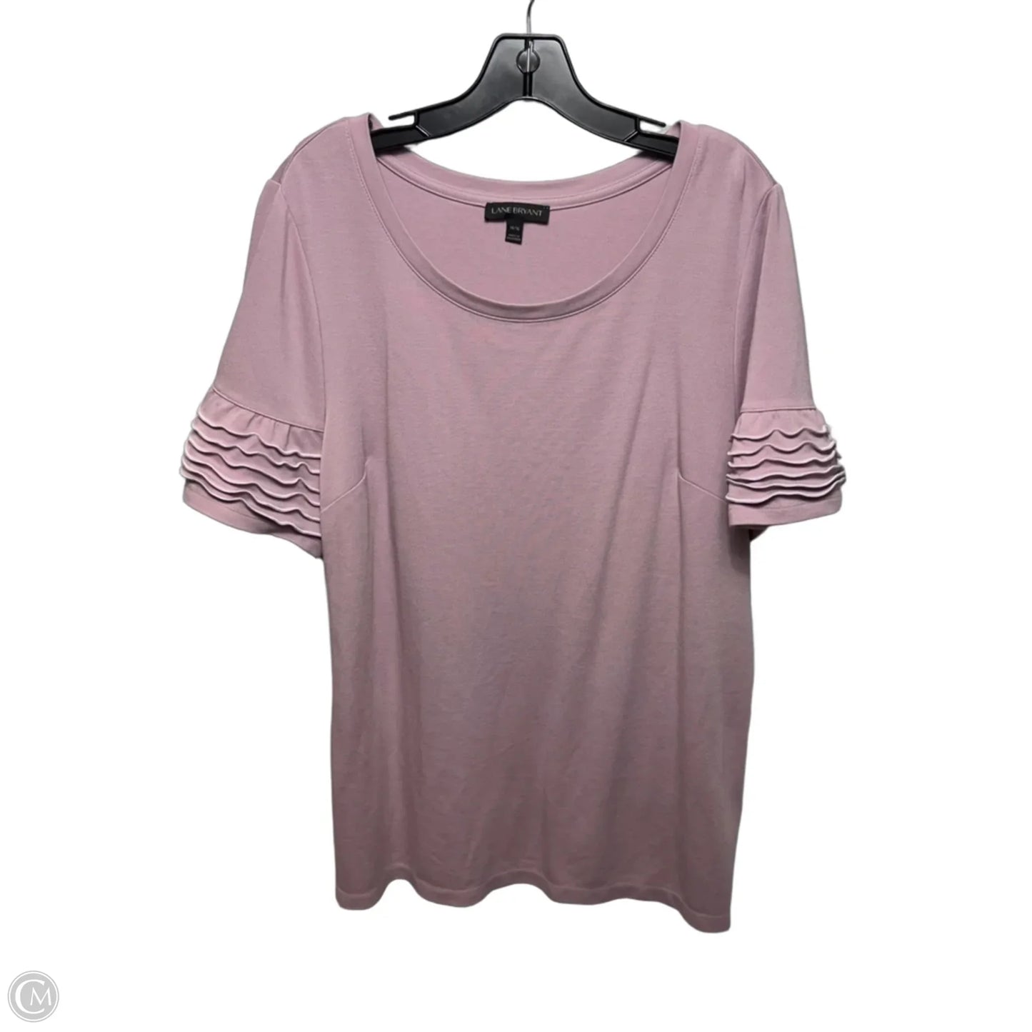 Top Short Sleeve By Lane  Bryant In Purple, Size: 14/16