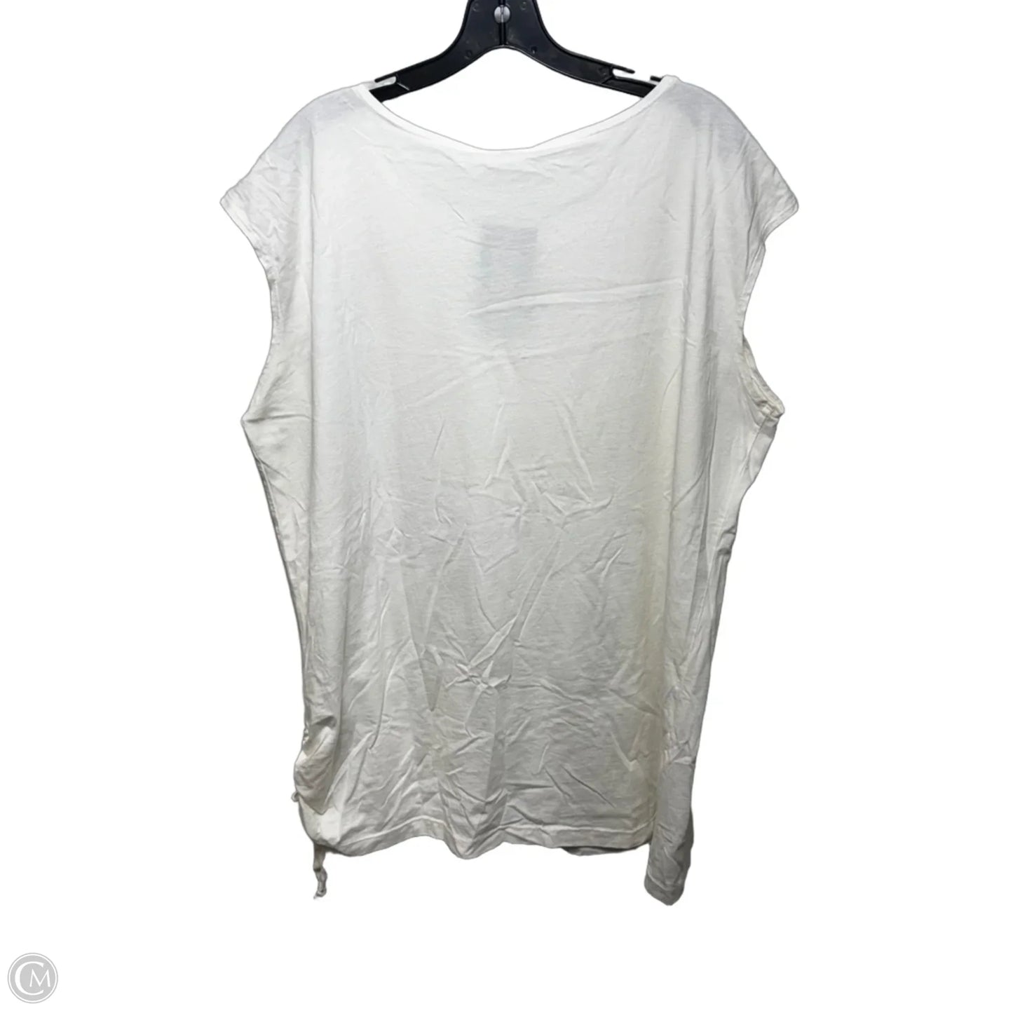 Top Sleeveless By Bryn Walker In White, Size: Xl