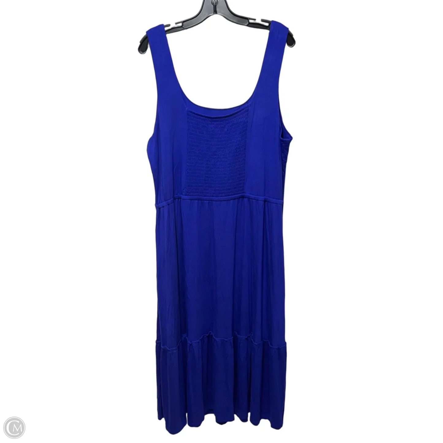 Jersey Dress Casual Midi By J by Jason Wu In Blue, Size: 1X