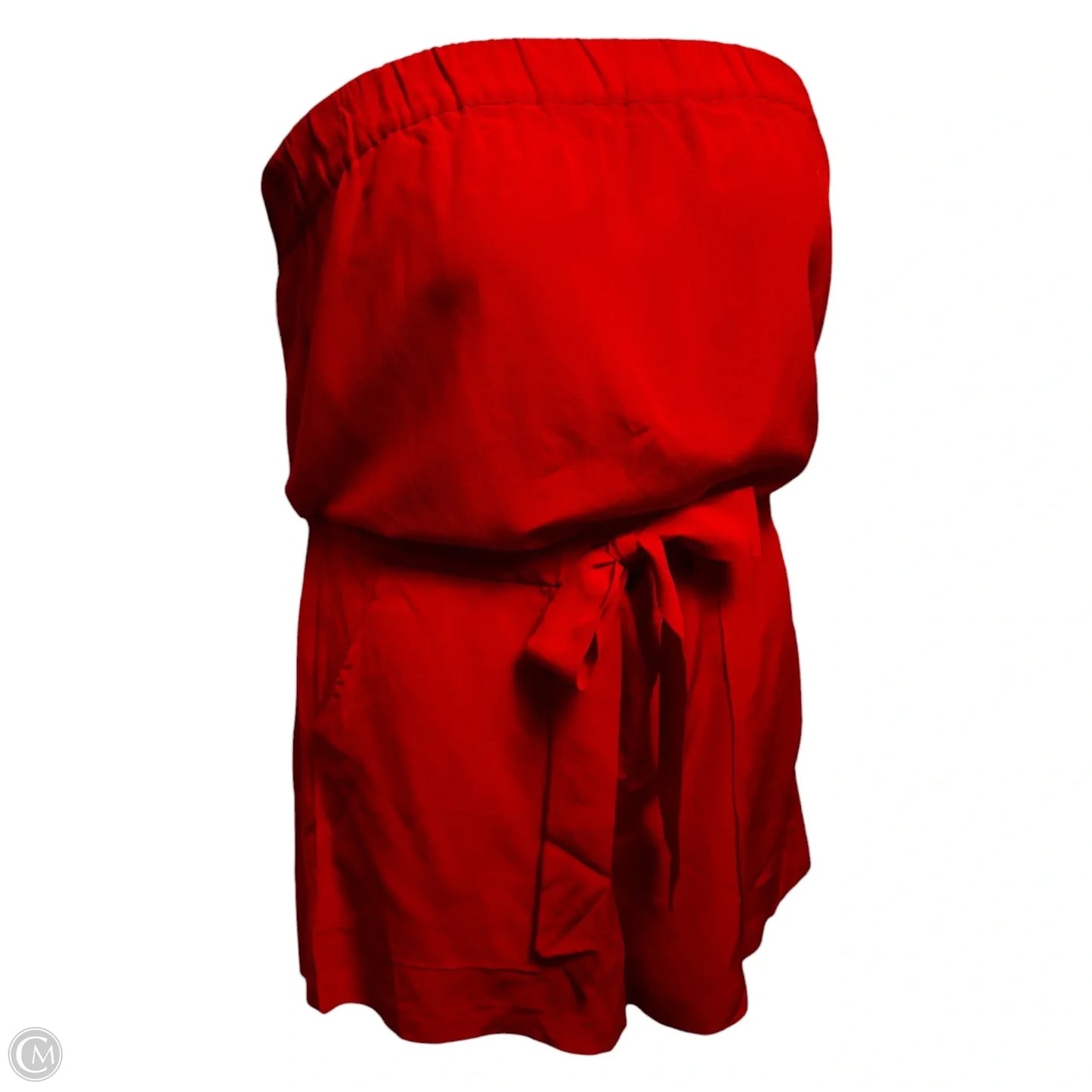 Miranda Silk Romper Designer By Diane Von Furstenberg In Red, Size: 6