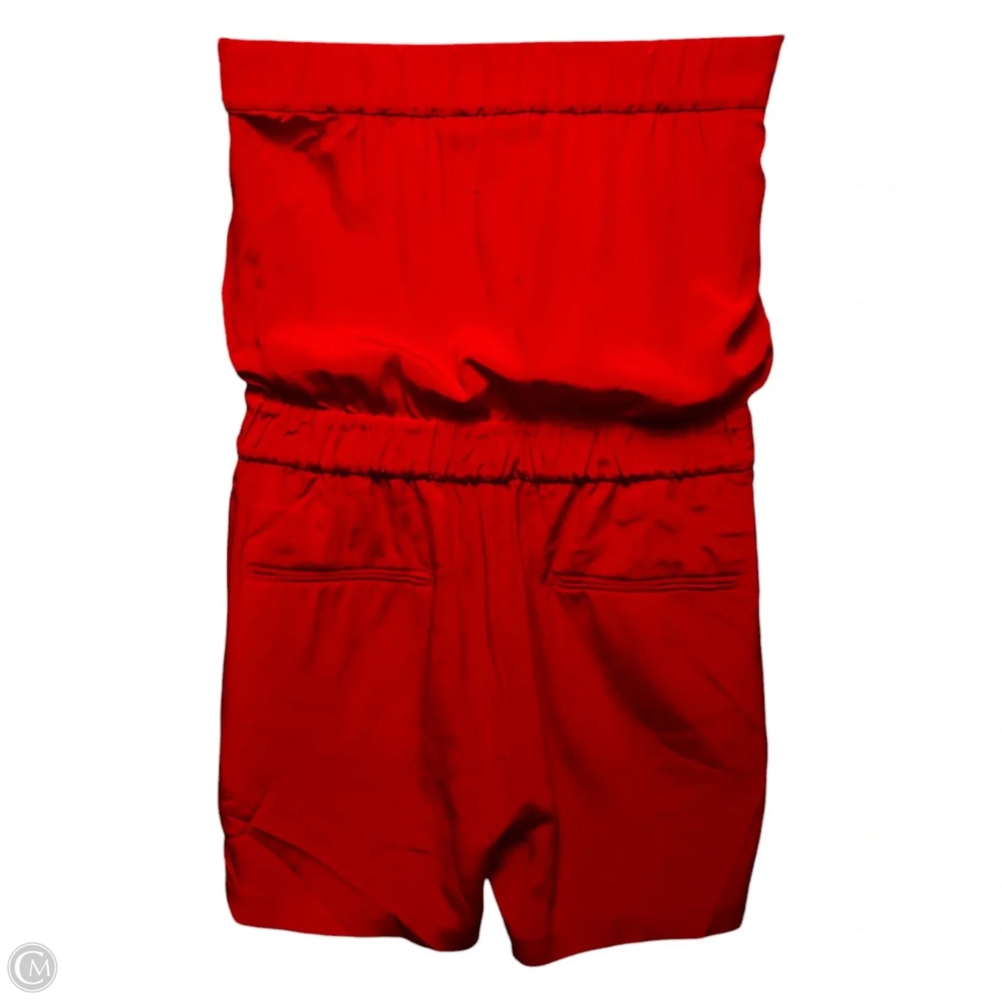 Miranda Silk Romper Designer By Diane Von Furstenberg In Red, Size: 6