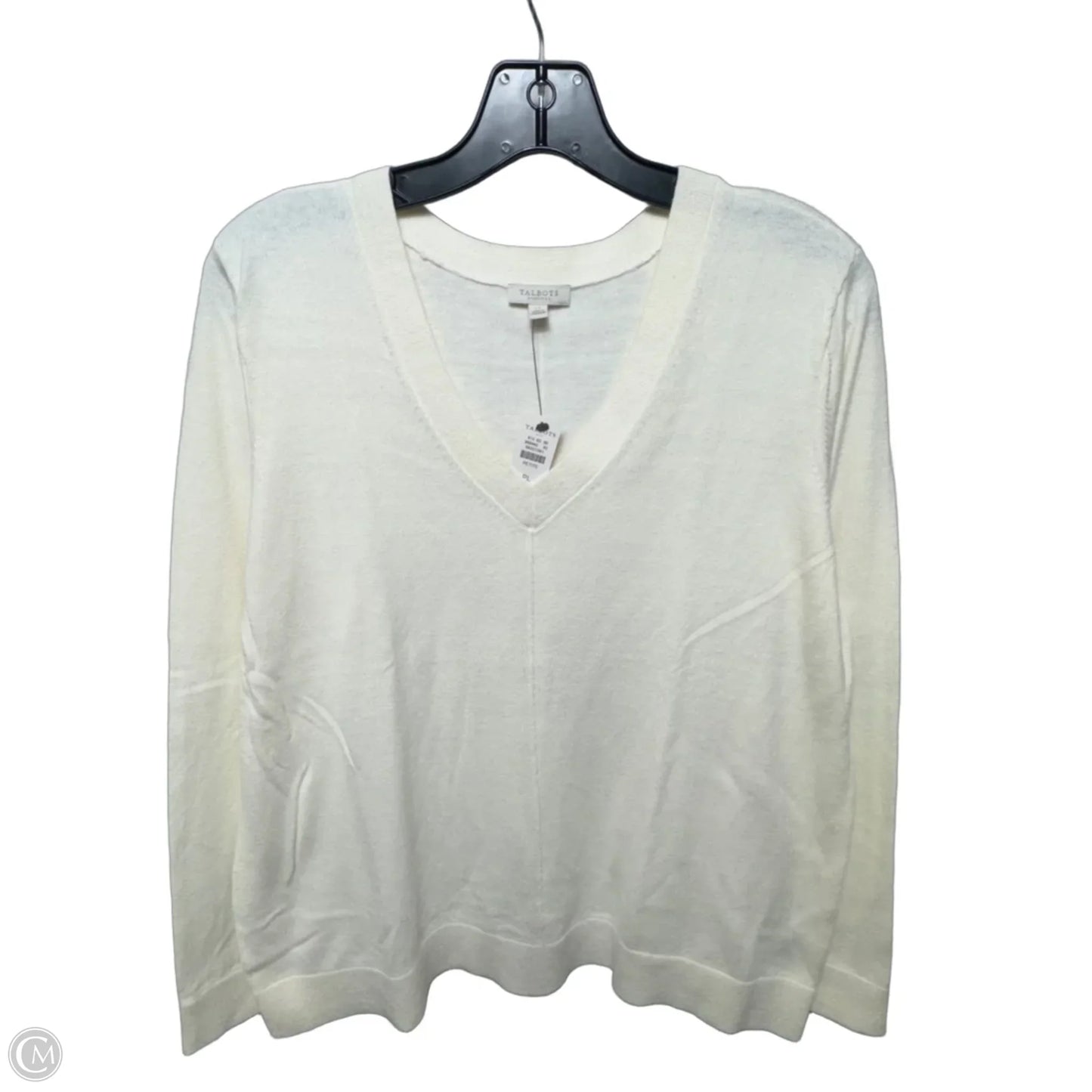 Sweater By Talbots In Cream, Size: Lp
