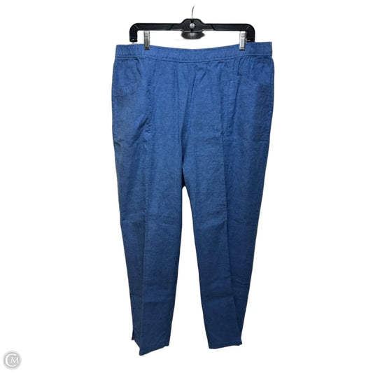 Pants Linen-Cotton Blend By Habitat In Blue, Size: Xl