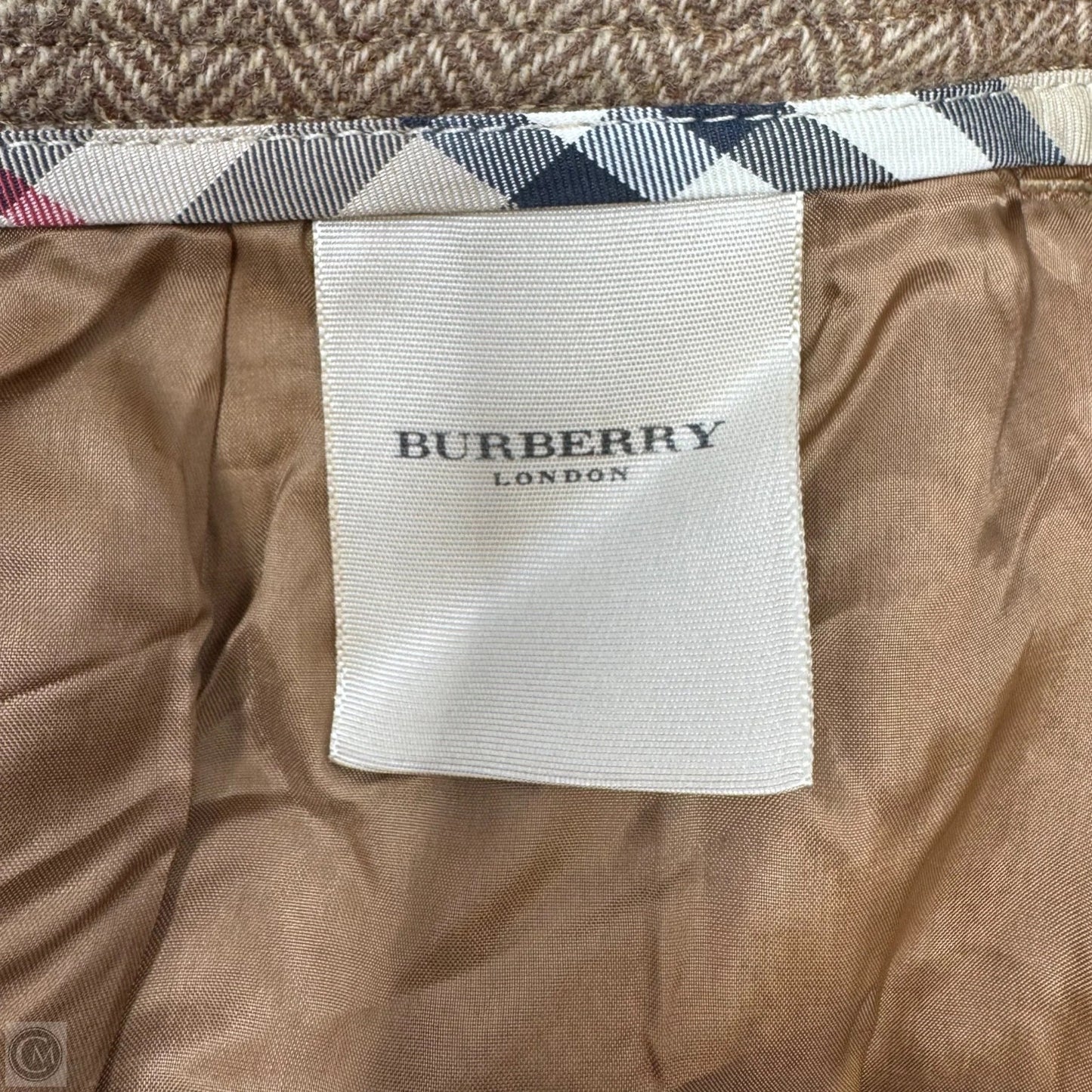 Skirt Luxury Designer By Burberry In Tan, Size: 4