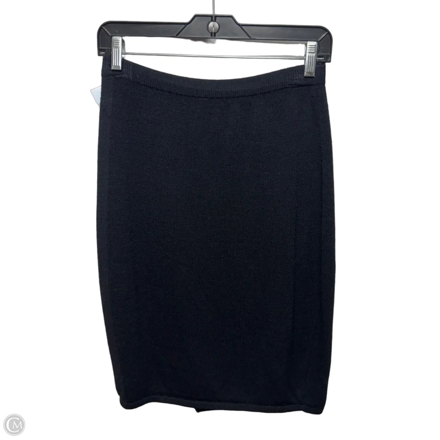 Knit Skirt Midi By St John Knits In Black, Size: 4