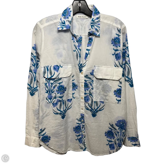 Top Long Sleeve By Roller Rabbit In Floral Print, Size: S