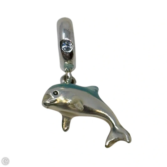 Shimmering Dolphin Dangle Sterling Silver Bracelet Charm By Pandora