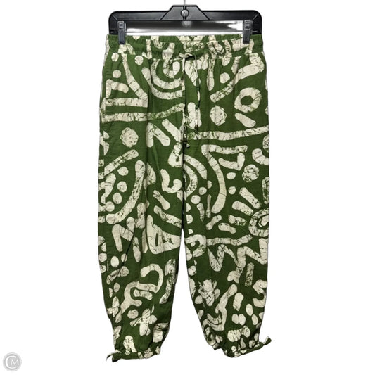 Pants Linen Blend By Haute Hippie In Cream & Green, Size: S