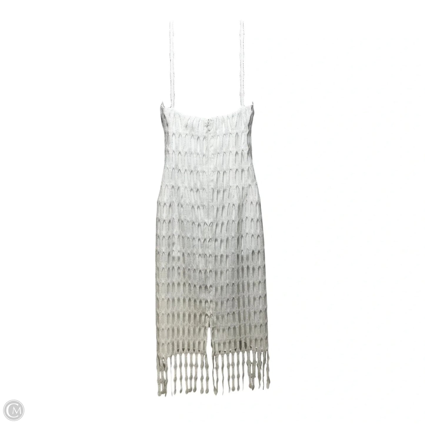 Asha Novelty Lace Halter Neck Sleeveless Midi Dress By Antonio Melani In White, Size: 0