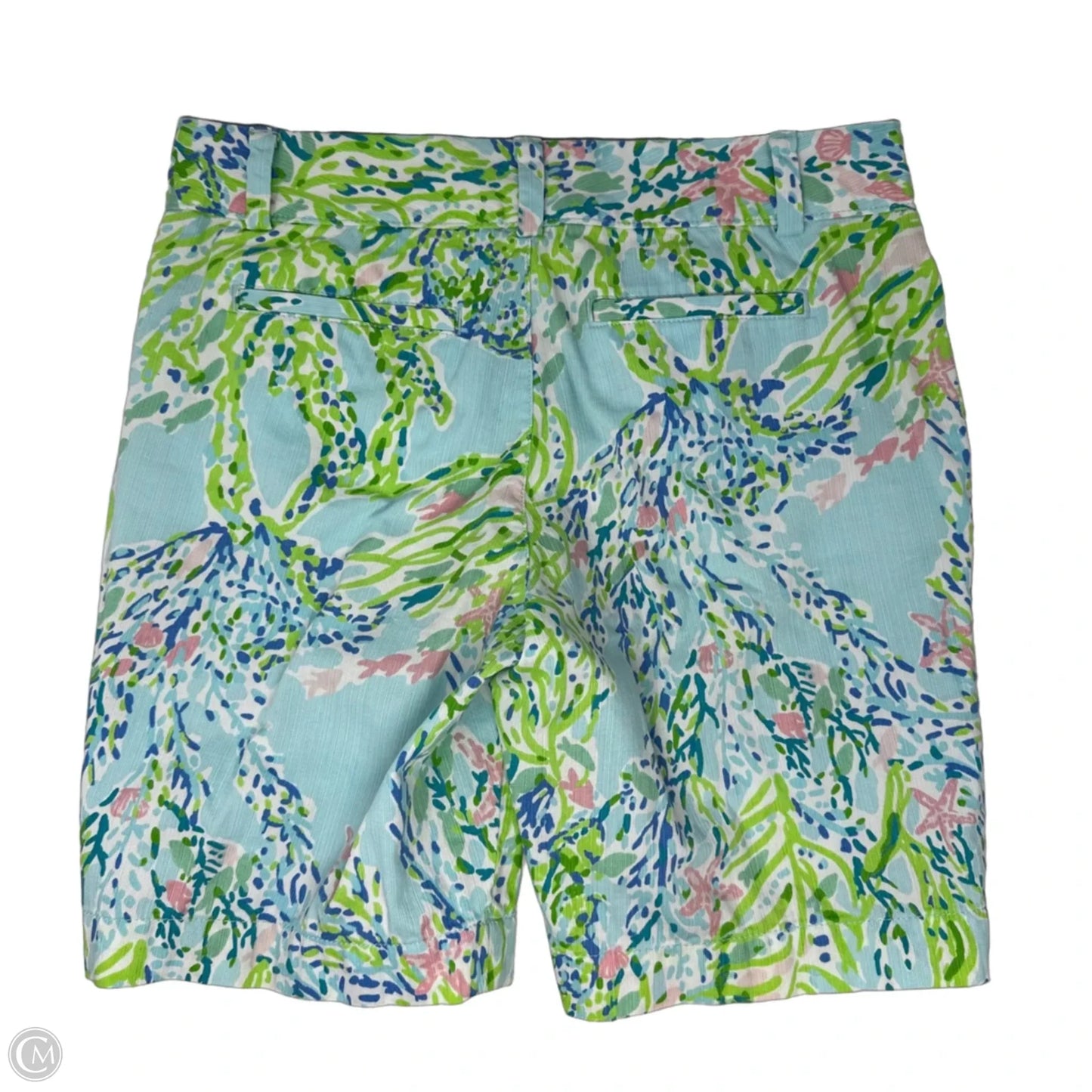 Chipper Shorts Designer By Lilly Pulitzer In Aqua, Size: 8