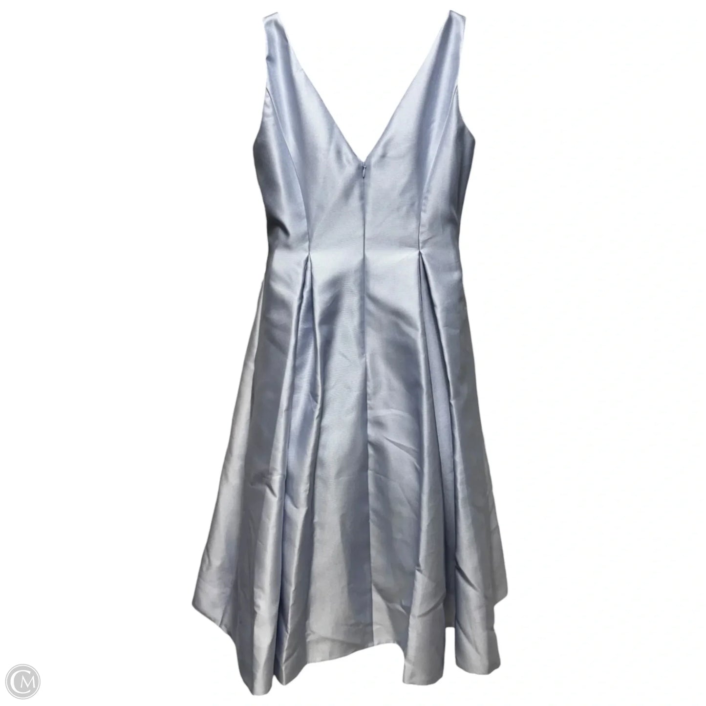 Sleeveless Tea Length Dress Party Midi By Adrianna Papell In Blue, Size: 12