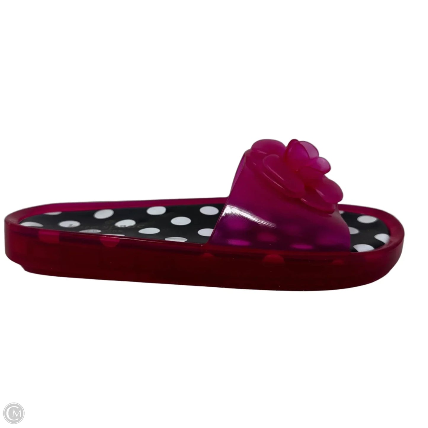 Jelly Flower Slide Sandals Designer By Kate Spade In Pink, Size: 8