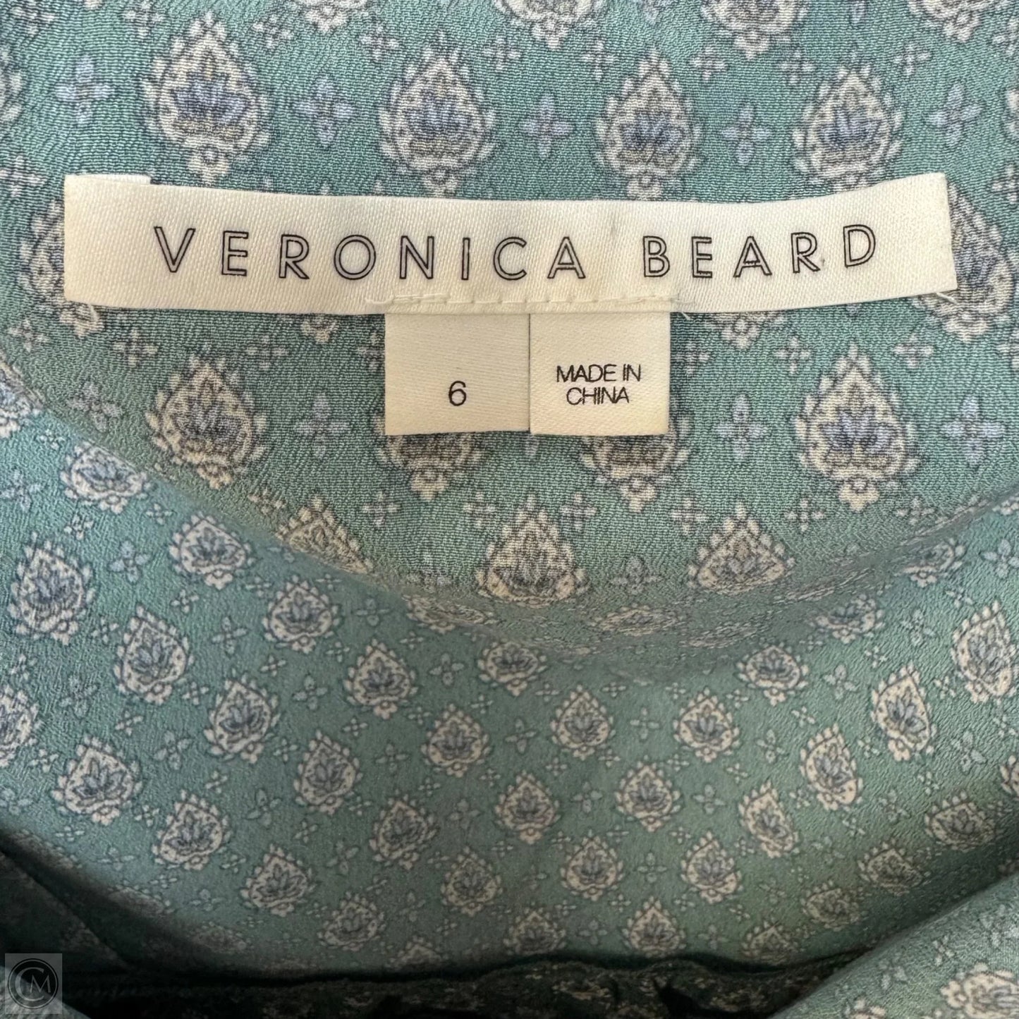 Randa Top Silk By Veronica Beard In Sea Glass Multi, Size: 6