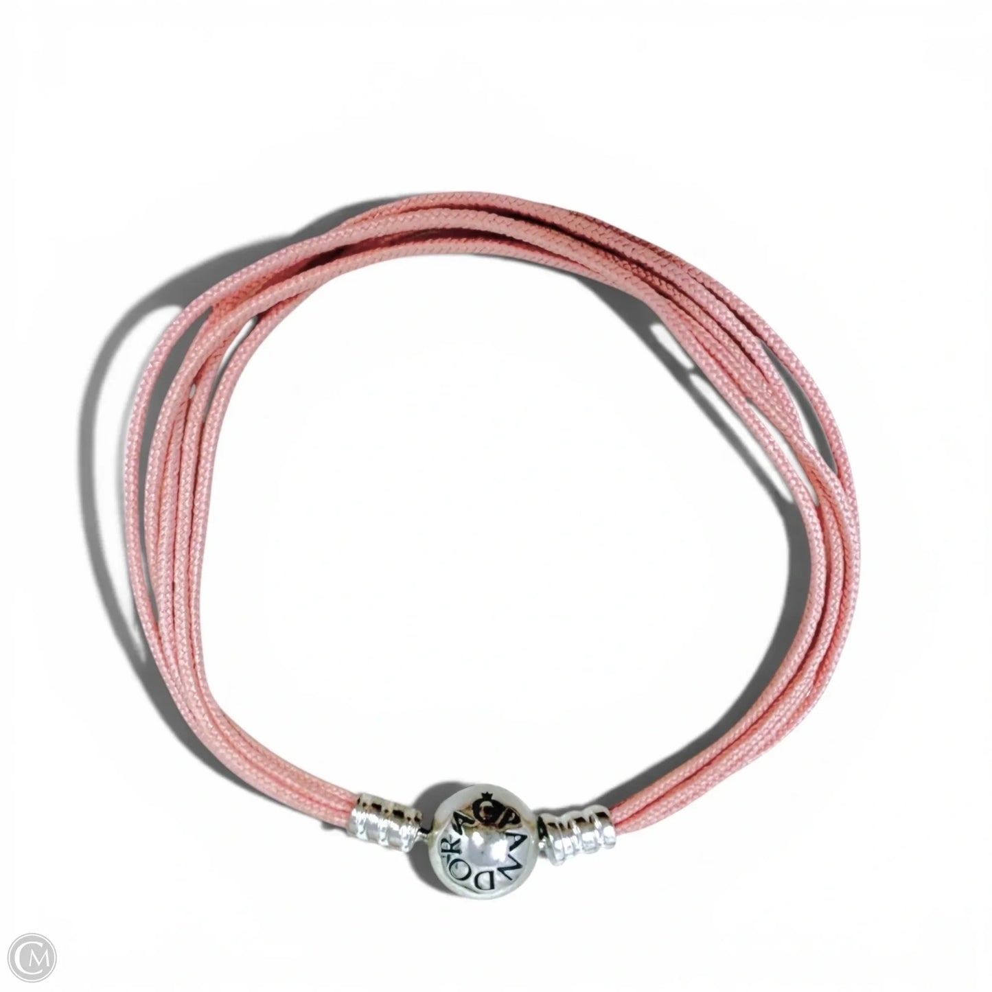 Multi-Strand Fabric Cord Bracelet with Sterling Silver Clasp By Pandora