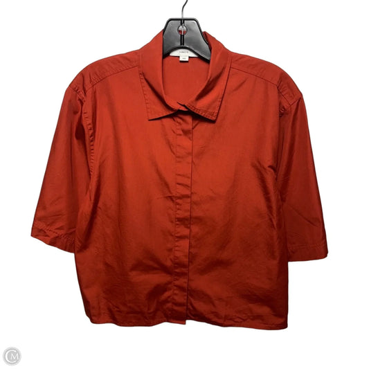 Top Short Sleeve By Vince In Orange, Size: M