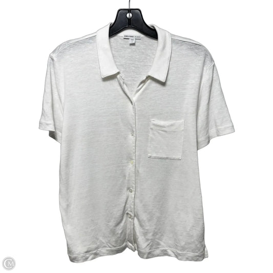 Top Short Sleeve Basic By James Perse In White, Size: M
