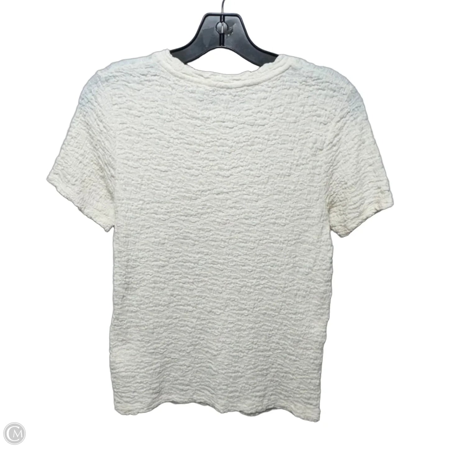 Top Short Sleeve By Vince In Cream, Size: M