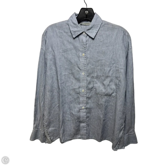 Top Long Sleeve By Vince In Striped Pattern, Size: S