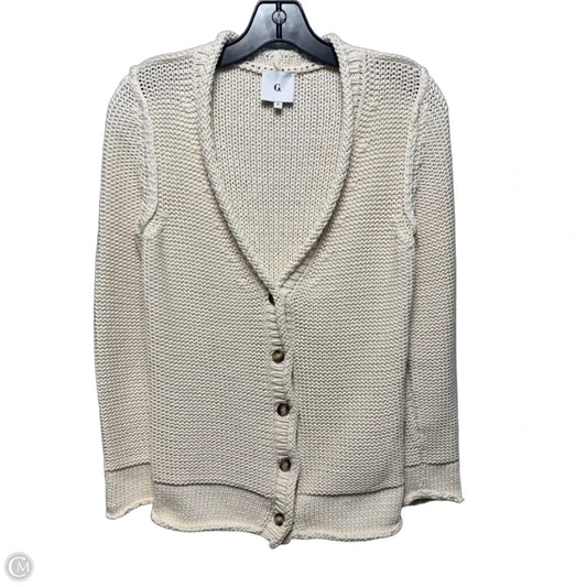 AS IS Sweater Cardigan By Goop In Cream, Size: M