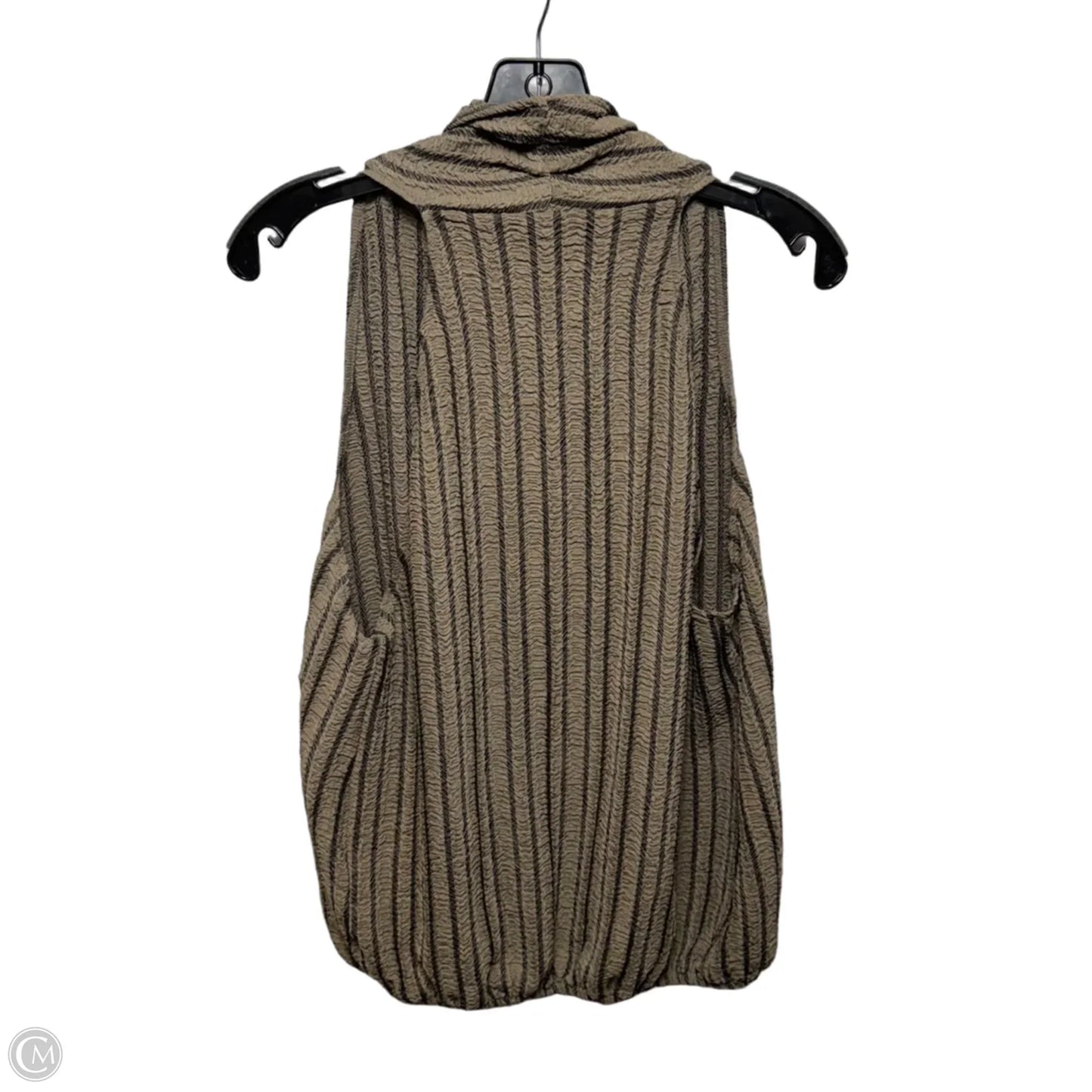 Top Sleeveless By H&m In Striped Pattern, Size: L